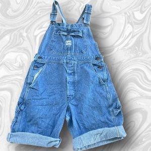 Vintage Lee Authentic 70’s Blue Denim Short Overalls